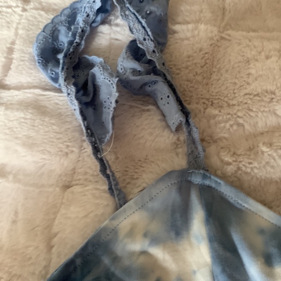 Vine and valley blue tie dye long maxi dress. Sleeveless. Size XL - Picture 10 of 13